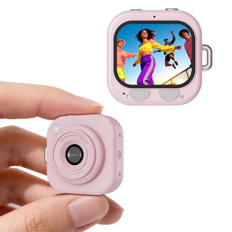 Capture Every Moment with the W&O Mini Keychain Digital Camera - Your Pocket-Size 2.5K HD Photography Companion!