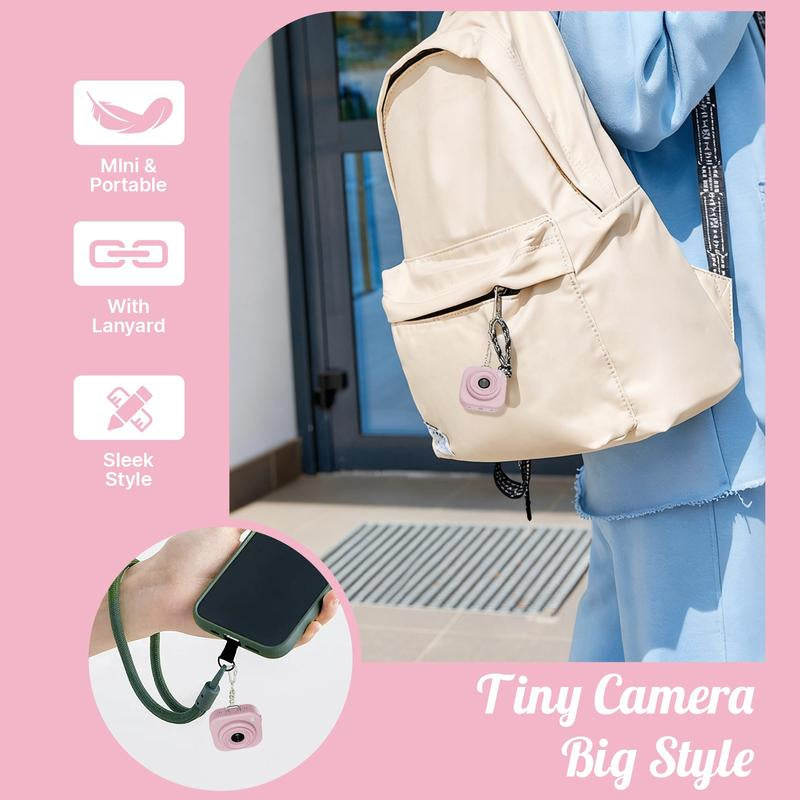 Capture Every Moment with the W&O Mini Keychain Digital Camera - Your Pocket-Size 2.5K HD Photography Companion!