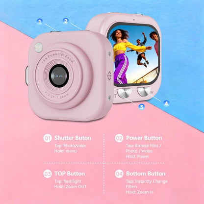Capture Every Moment with the W&O Mini Keychain Digital Camera - Your Pocket-Size 2.5K HD Photography Companion!