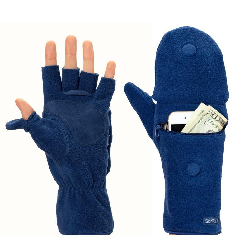 Stay Connected and Warm with Sprigs Multi-Mitt Gloves Featuring a Handy Cell Phone Pocket