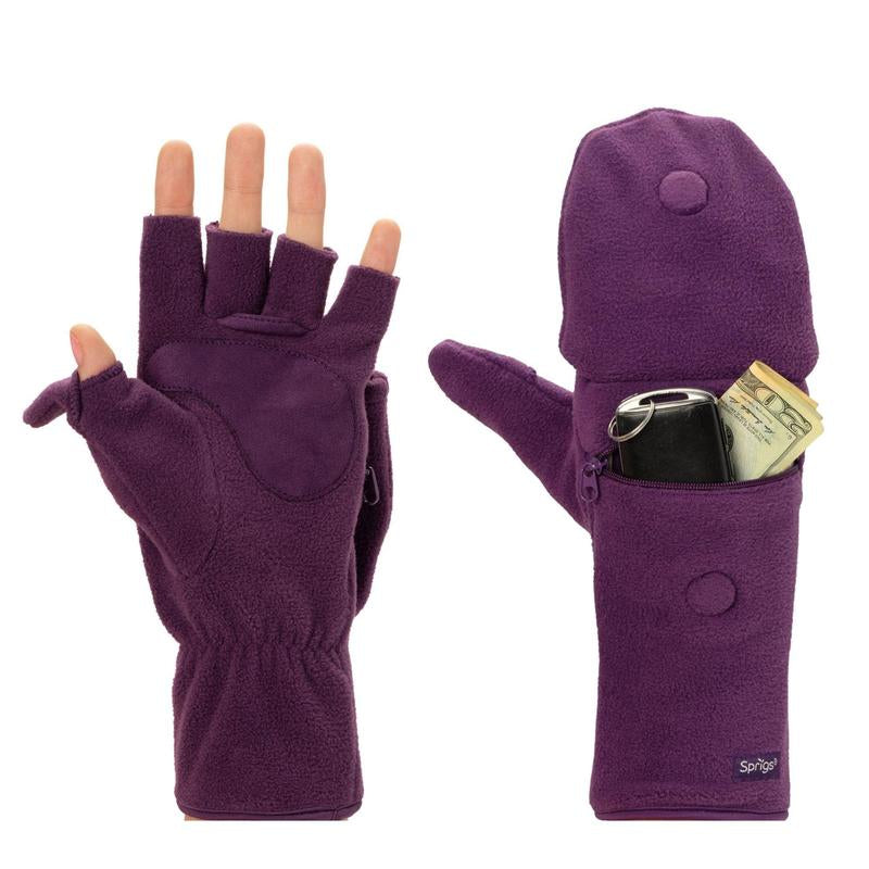 Stay Connected and Warm with Sprigs Multi-Mitt Gloves Featuring a Handy Cell Phone Pocket