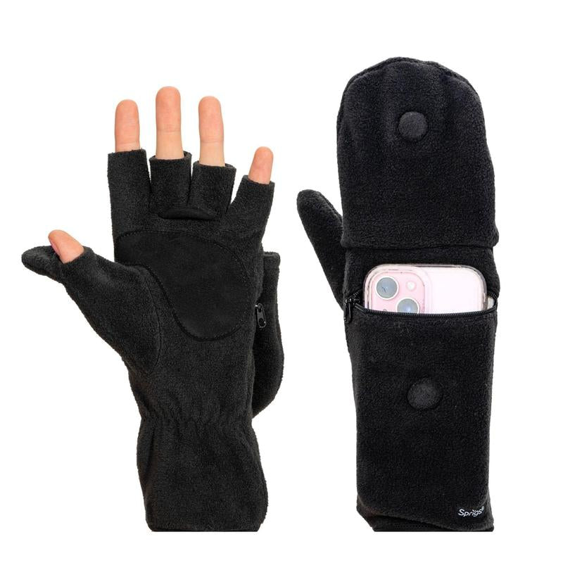 Stay Connected and Warm with Sprigs Multi-Mitt Gloves Featuring a Handy Cell Phone Pocket
