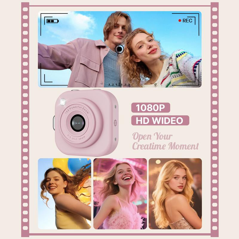 Capture Every Moment with the W&O Mini Keychain Digital Camera - Your Pocket-Size 2.5K HD Photography Companion!